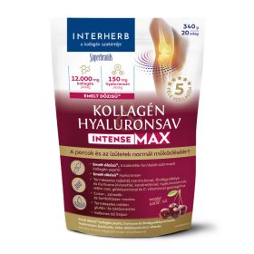   INTERHERB Intense MAX Kollagén & Hyaluronsav porc-izület italpor meggy íz (340g)