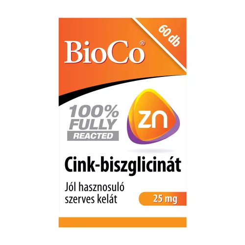 BIOCO Cink-biszglicinát 25mg tabletta (60db)