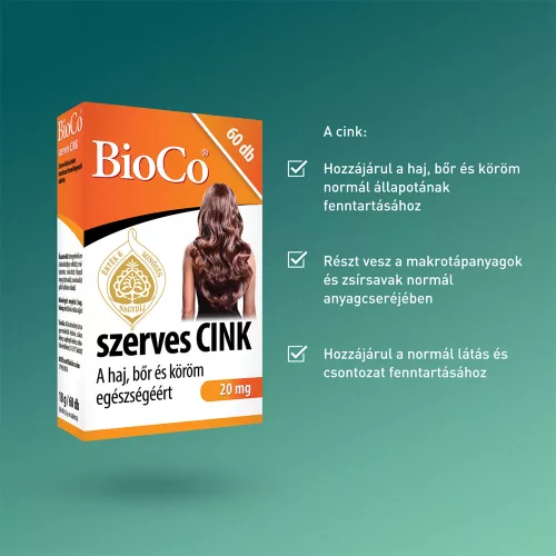 BIOCO Szerves cink tabletta (60db)