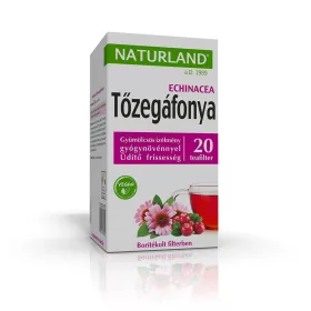 NATURLAND Tőzegáfonya és echinacea gyümölcstea (20db) 