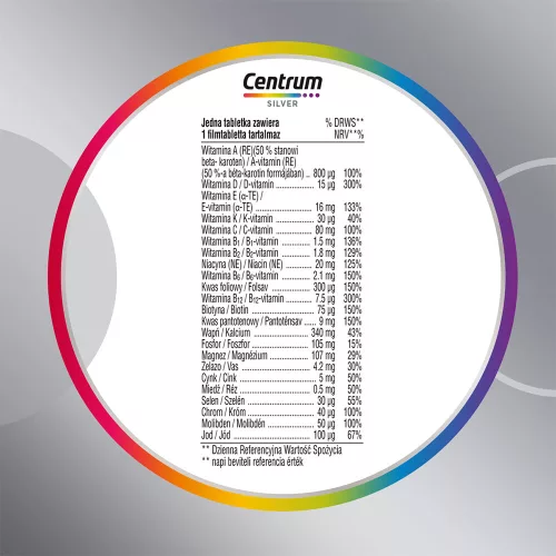CENTRUM Silver Woman 50+ Multivitamin filmtabletta Nőknek (30db)