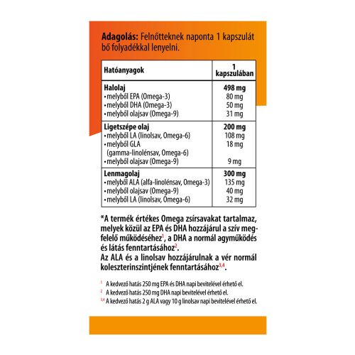 BIOCO Omega 3-6-9 lágyzselatin kapszula (60db)
