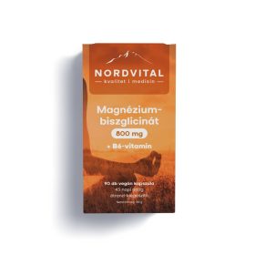   NORDVITAL Magnézium-biszglicinát 800mg + B6-vitamin kapszula (90db)