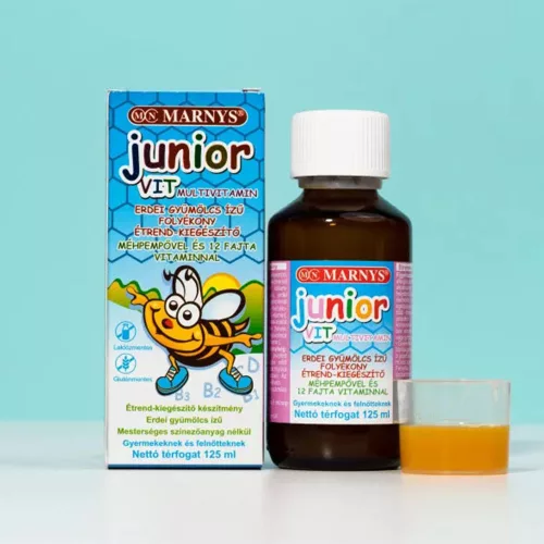 MARNYS Junior Vit folyékony multivitamin erdei gyümölcsízű (125ml)