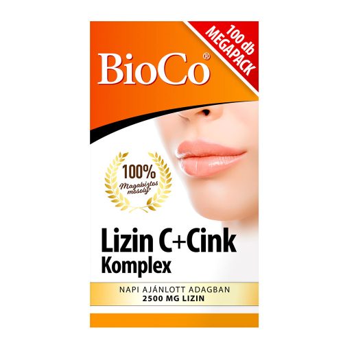 BIOCO Lizin C+Cink Komplex tabletta (100db)