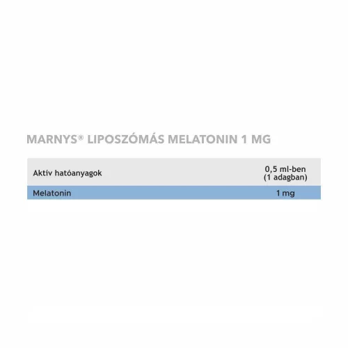 MARNYS Liposzómás Melatonin 1mg csepp (30ml)