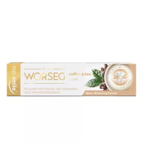   DR. WORSEG Top Smile coffe&tea care fehérítő fogkrém (75ml)